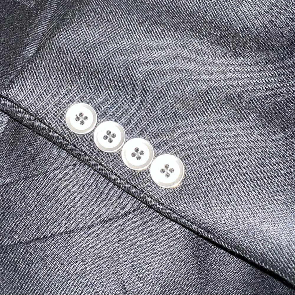 Jack Victor Black Cashmere Blazer 100% Italian Fabric Size 50L | Made in Canada - Picture 3 of 14